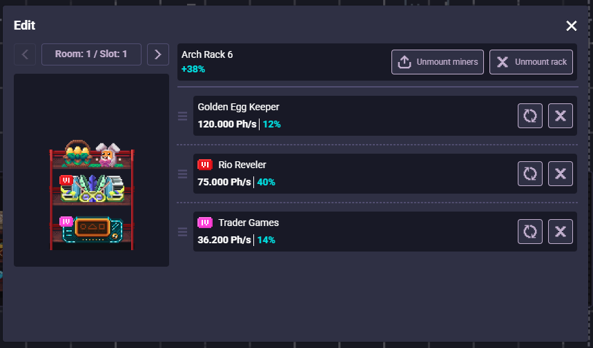 RollerCoin - My Strongest Rack