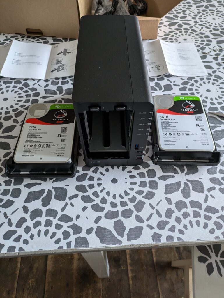 Synology and Drives (Unboxed)